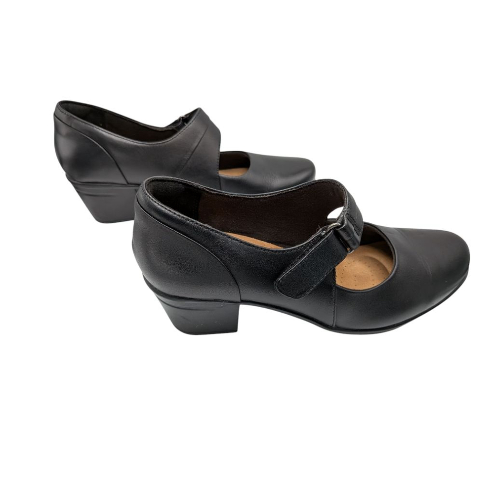 Clarks Women's Emslie Lulin Mary Jane Academia Classic Leather Size 8.5 - Picture 2 of 9